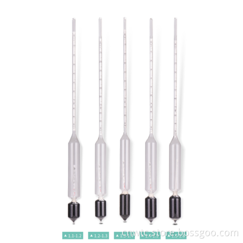 Professional Laboratory Glass Alcohol Meter Tester Set for Fuels and Liquids Including Gasoline, Petrol, Diesel, and Oil